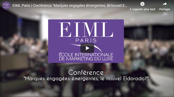 Conférence Antoine Fine « Marques engagées émergentes, le nouvel Eldorado ? » 